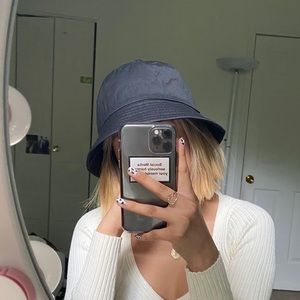 **SOLD ON DEPOP** Black bucket hat